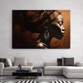 Tablou Canvas, 20x30cm, Dormitor si Living, Femei, Femei africane, Interesting African Earrings