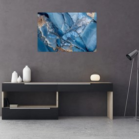 Tablou - Marmură albastră fragmentată (90x60 cm)