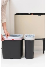 Brabantia Bo Touch 1005547, 11+23 l, Fierbere lină și silențioasă, Deschidere Golam, Bej