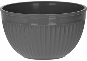 Bol din plastic cu dungi, 2 l, gri