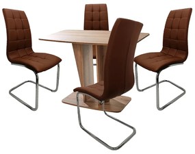 Set Masa Fixa Pal Nuc Si 4 Scaune Bucatarie/Dining Franko Maro