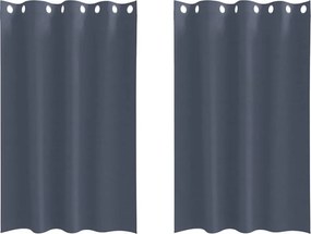 vidaXL Perdele Opaque cu Inel 2 pcs Antracit 175 x 140 cm Poliester