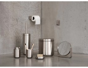 Perie de WC argintiu-mat din oțel inoxidabil Ume – Zone