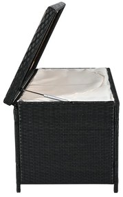 Cutie depozitare de grădină Bilius (negru + natural + crem). 1119465