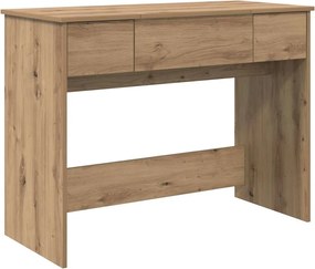 vidaXL Masă cosmetică cu sertar Stejar Artizanal 100 x 45 x 76 cm