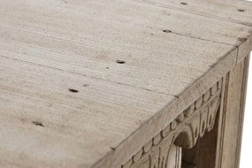 Consola sculptata, natur, din lemn masiv, Fortress