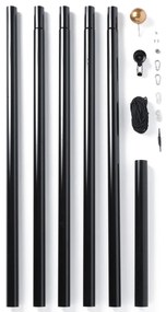 Twinkly TWP-01K-POLE-B - Suport exterior pentru brad de Crăciun 6 m negru