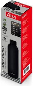 Termos Zilan ZLN9840 tip sticla sport, capacitate 500ml, interior din inox, pereti dublii, negru