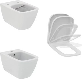 Set vas wc suspendat rimless Ideal Standard I.life B alb bideu si capac softclose