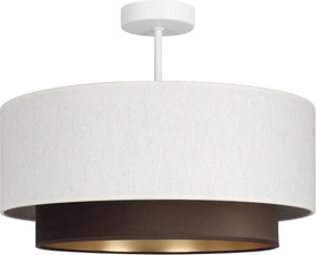 Lustră aplicată NATIA, 1xE27/60W/230V, Ø 45 cm, alb/maro