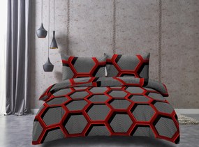 Lenjerie de pat din microfibra Culoare gri, ZORINO Dimensiune lenjerie de pat: 70 x 80 cm | 140 x 200 cm