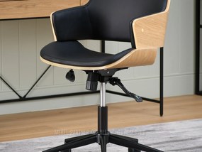 Scaun Oscaro (stejar negru + negru). 1110528