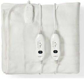 Pătură electrică pentru două persoane 120W/230V 160x140cm gri Nedis PEBL110CWT2