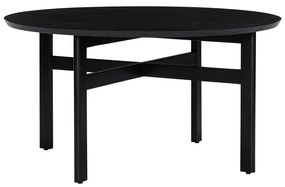 Măsuță de cafea neagră rotundă ø 80 cm Fjord – Hübsch