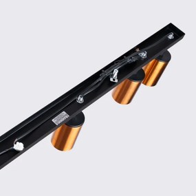 Spot Sollux SL.1380 WINX 6xGU10/10W/230V negru/cupru