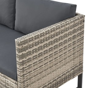 Juskys Set rattan Santorini - gri