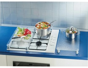 Protecție de sticlă pentru aragaz Wenko Transparent, 2 buc.