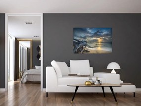 Tablou cu marea în apus de soare (90x60 cm)