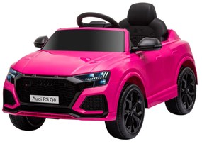 HOMCOM Mașină electrică pentru copii sub licență Audi RS Q8, vehicul electric cu telecomandă, MP3, USB, Bluetooth, roz | Aosom Romania