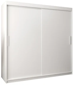 Dulap de haine 200 cm Toki (alb mat + alb mat). 1064845