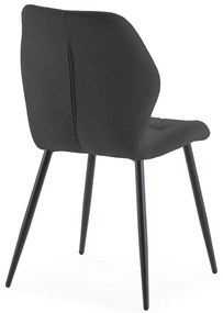 Scaune de dining negre 4 buc. Luna – Marckeric