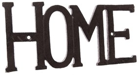 Decorațiune din fontă pentru perete Home negru,9,6 x 27 cm