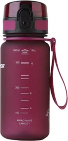 Sticla cu filtru pentru apa Aquaphor City 160028, 350 ml, Tritan, Carbune activ, Aqualen, Capac cu inchidere, Cherry