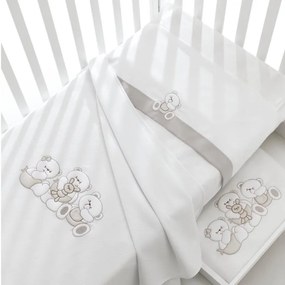 Set Lenjerie Din Bumbac 3 Piese Patut Bebe Colectia Mirtillo