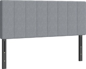 HOMCOM Tăblie reglabilă în 3 trepte tăblie tapițată cu picioare metalice aspect in pentru dormitor 160x10x106/116/126 cm Gri | Aosom Romania
