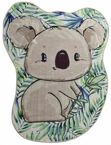 Covor Chilai Home 876CHL1234, 120x160 cm, Fire de catifea antibacteriene, Gri/Verde