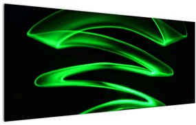 Tablou - valuri neon (120x50 cm)