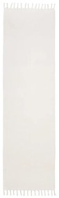 Covor tip traversă țesut manual din bumbac Westwing Collection Agneta, 70 x 250 cm, alb