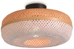 Lustra eco din bambus Palawan natur/ alb, 40x15cm