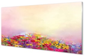 Tablouri acrilice flori fotografie cer