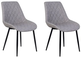 Set 2 buc. scaune pentru sufragerie Masar (gri deschis). 1009942