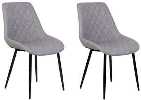 Set 2 buc. scaune pentru sufragerie Masar (gri deschis). 1009942