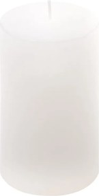 Set de lumânări rustice, 11,5 cm, Ø 6,8 cm, alb, 12 buc