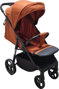 Carucior nou nascuti 2 in 1 BABY CARE™ PRO S 508, Cadru aluminiu, Spatar reglabil in 3 trepte, Husa picioare, Frana picior, Pliabil, Portocaliu Gold