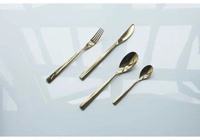 SET TACAMURI INOX, 24 PIESE, FINISAJ AURIU LUCIOS