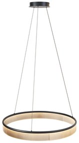 Lampă suspendată modernă neagră 78cm incl. LED cu 3 trepte de intensitate luminoasă - Anello Chandelier