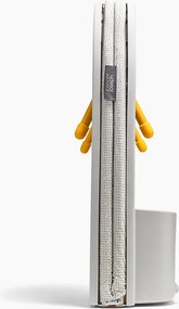 Masă de călcat pliabilă Joseph Joseph Pocket Max 5000021, Husă din bumbac 100%, Cârlig de agățare, Compartiment pentru fierul de călcat, DripShield, Ecru