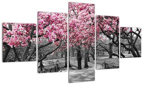 Tablou copacului magnolie (125x70 cm), în 40 de alte dimensiuni noi
