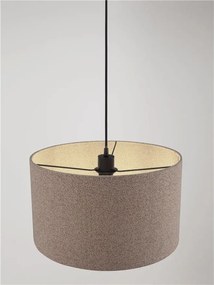 Lustra suspendata cu abajur maro deschis SYRIN