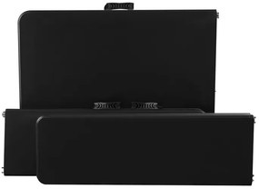 JAKS Set pliabil pentru bere 180 cm negru