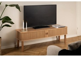 Comodă TV în culoare naturală cu aspect de lemn de stejar 140x45 cm Langley – Actona