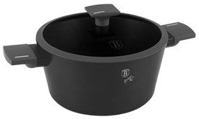 Oală cu capac 24 cm, 4.1L – Berlinger Haus BH8131, Anthracite Collection, antiaderentă, pentru supe sau tocănițe