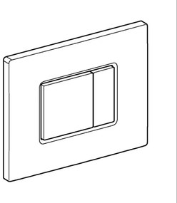 GROHE 38966KV0 - Placă de acționare EVEN 156 × 197 mm neagră