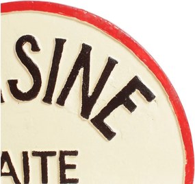 Suport din fontă pentru vase fierbinți „Cuisine Faite Maison” – 25 x 25 cm