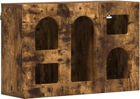 vidaXL Dulap suspendat Stejar fumuriu 60 x 20 x 40 cm Lemn compozit