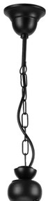 Lustră pe lanț RETRO 2xE27/60W/230V negru mat
